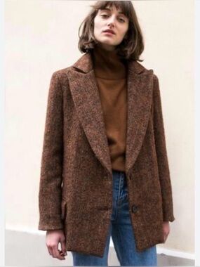 The Frankie Shop Oversized Wool Blend Blazer Size Small